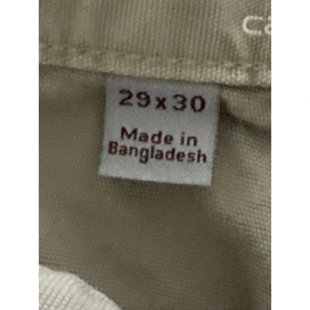 Carhartt Relaxed Fit Khaki Work Pants Tan 29x30 102291 232 Mens Stretch Canvas